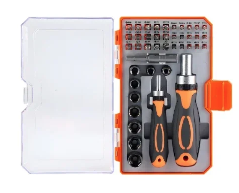 Set surubelnite cu clichet Andowl 42 in 1 Q GJ001 Portocaliu/Negru